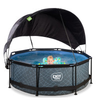 Басейн для дітей, з тентом  EXIT "Камінь" 244 х 76 см 